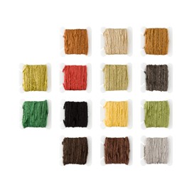 Fly Tying Chenille Earth Tones - Fine Flat Rayon Chenille for thinner Bodies! Woolly Bugger Woolies