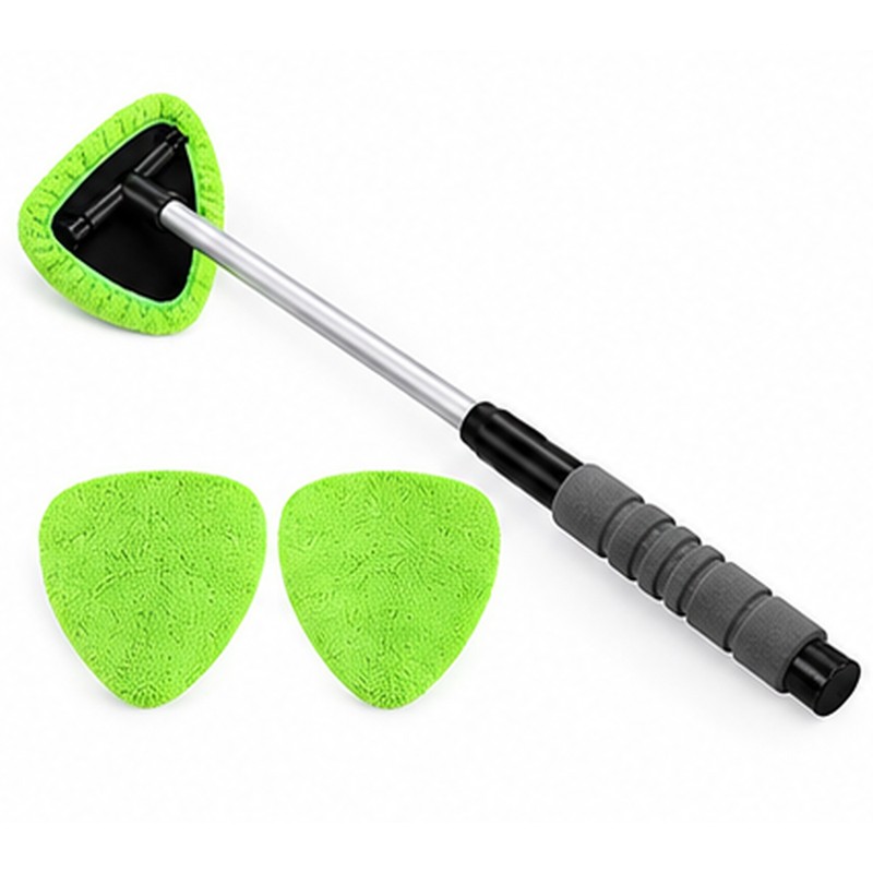 Telescopic Car Windshield Cleaning Brush Set – Extendable Microfiber Glass