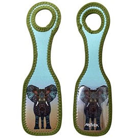 Neoprene Designer Luggage Tags by Art of Travel (Monika Strigel (Germany) - Elephant)