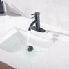 Etel Matt Black Bathroom Sink Faucet, Single Handle Bathroom Vanity