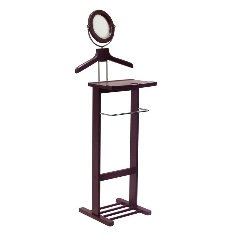 Winsome Valet Stand with Mirror, Open Base
