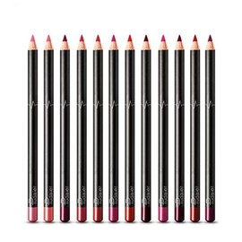 Lip Liner Set, 12 Colours Lip Liner Set, Long-Lasting Matte Lipstick Lip Liner Palette