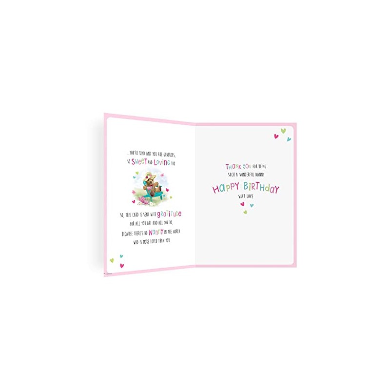 Regal Publishing Cute Birthday Card Nanny - 9 x 6