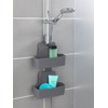 WENKO Barcelona Shower Caddy with Shelf, Moveable Hook, Hanging on