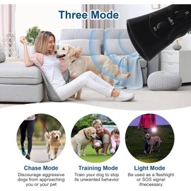 Ultrasonic Anti Barking Device for Dogs, Handheld Bark Stopper, Gentle & Effective Dog Barking Deterrent, Stop Dog Barking Device for Indoor Outdoor, Bark Control