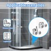 Hevysuo 4 Pcs Wheel Shower Door Rollers,23mm Diameter Metal Shower