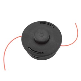Cabezal de cortacésped con bobina de nailon de plástico duradero 25-2, ideal para cortacésped FS120 250, negro