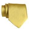 QBSM Mens Polyester Neckties Solid Color Dress Neck Ties Olive