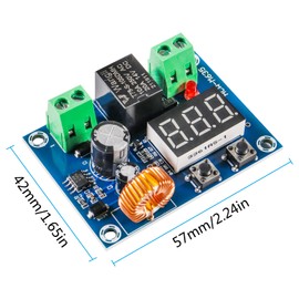 MELIFE 2pcs XH-M609 Low Voltage Disconnect Digital DC Voltage Protection Module 12-36V Digital Display Over-Discharge Circuit Protection Module