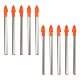 Tile Drill Bit Set 6 mm, Ceramic Drill Bit 6 mm, Carbide Drill Bit with Round Shank, for Wood, Plastic, Masonry, Ceramic Tiles, Concrete, Marble
