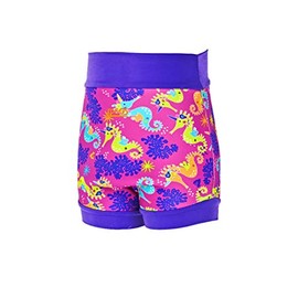 Zoggs Reusable Neoprene Baby Swim Nappy (Pink/Purple) 3-6 Months 4-7kg