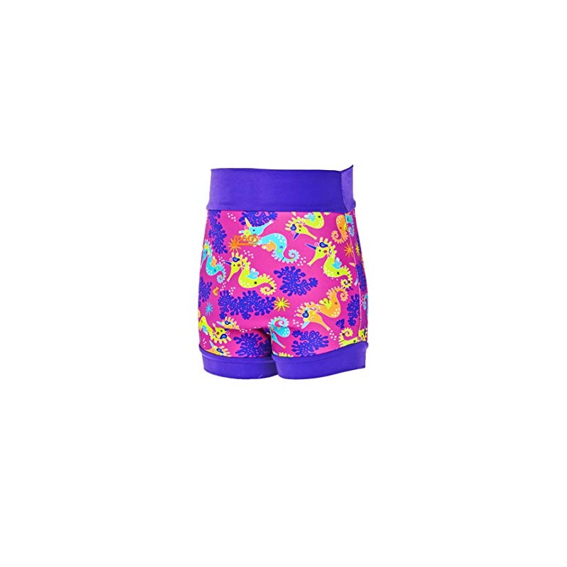 Zoggs Reusable Neoprene Baby Swim Nappy (Pink/Purple) 3-6 Months 4-7kg