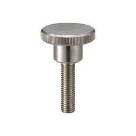 TRUSCO TKKBT-M6X25S Knurling Knob with Steps, Male Screw, Stainless Steel, Outer Diameter 24 x M6 Screws