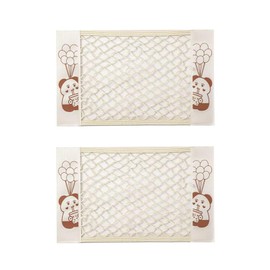 FitFrenzy 2Pack Plastic Bag Holder for Grocery Bags - Mesh Storage Organizer Cargo Net for Kitchen Cabinet Dispenser for Aluminum Foil, Trash Bag, Shopping Bag