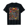 Mixed Flowers Bouquet Wildflowers Floral Pattern Aesthetic T-Shirt