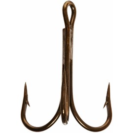 Danielson Pack of (36) Danielson 572GR-5/0 Green Bronze Treble Fishing Hooks, Size 5/0