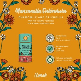 Nanah Desodorante Natural De Manzanilla Caléndula En Barra Dulce Floral