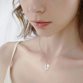 JERWLI Phantom of the Opera Necklace 925 Sterling Silver Phantom of the Opera Mask Pendant Jewelry for Women Female Broadway Musical Fans