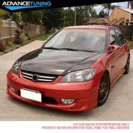 Advancetuning Fits 04-05 Honda Civic Sedan PDM Style Unpainted Front Bumper Lip Splitter - PU