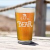 Shop4Ever Papa Bear Laser Engraved Beer Pint Glass