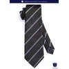 HISDERN A3-02 Formal Necktie Set, Men's, Brown, Striped, Tie Clip,