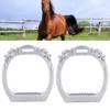 Stainless Steel Electroplated Lightweight Safety Stirrups Horse Riding Racing Accessory