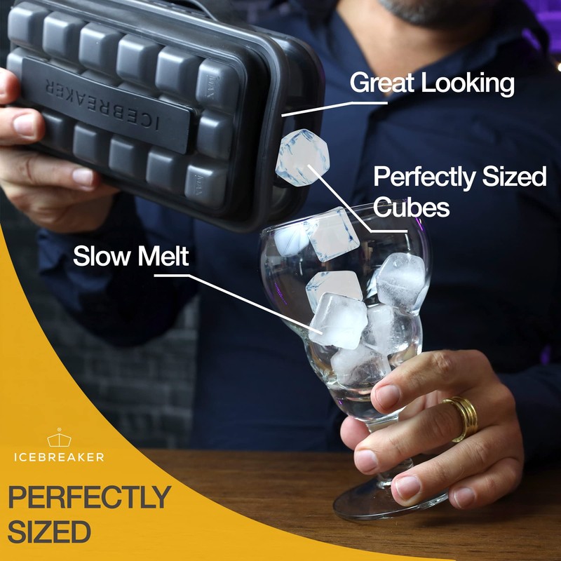 ICEBREAKER Pop 2.0 Ice Cube Tray with Lid - Make