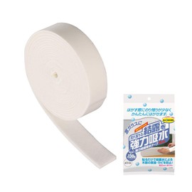 Nitoms E1090 Strong Condensation Absorbing Tape, 30, White, Mold Prevention, Width 1.2 in. x Length 13.1 ft (3 cm x 4 m), 1 Roll