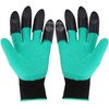 4/8 Hand Claw ABS Plastic Garden Rubber Gloves Gardening Digging