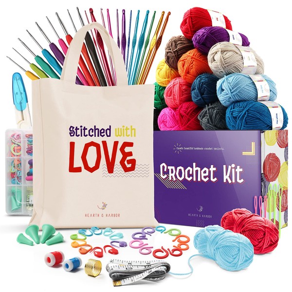 Crochet Kit for Beginners Adults, Kids and Professionals, Learn to