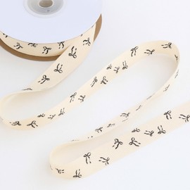 10 Yards Bow Ribbon for Crafting Sewing,3/5 Inch Cotton Ribbons for Gift Wrapping Birthday Decoration and Bow Theme Party Decorations