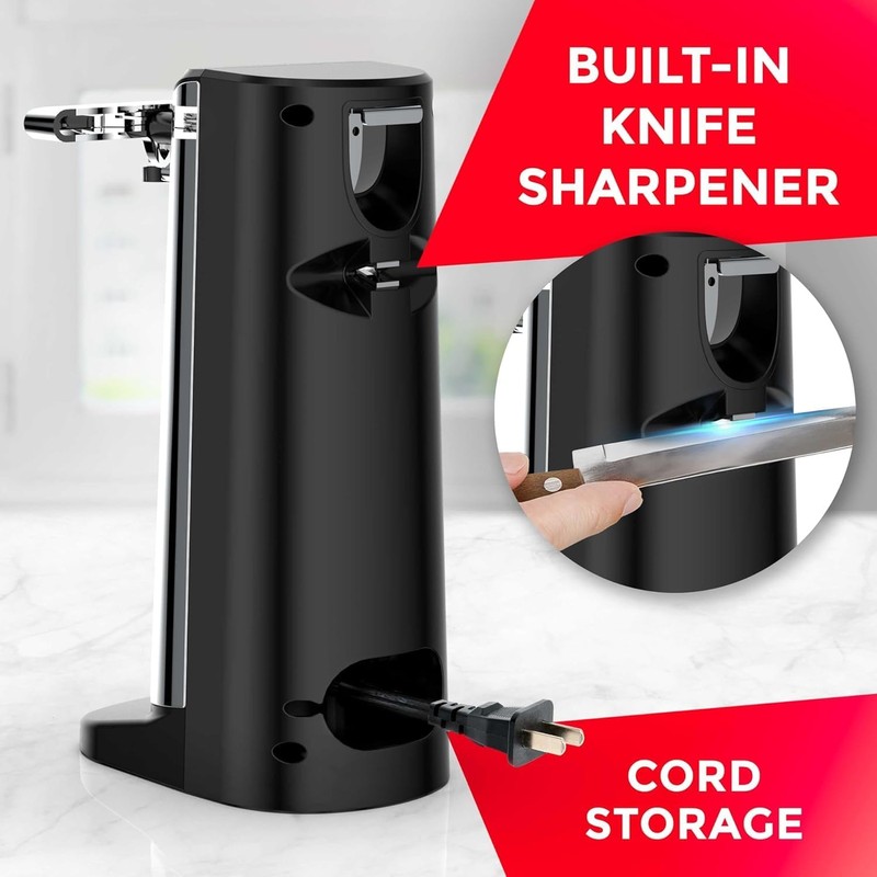 POHL SCHMITT Electric Can Opener, Knife Sharpener & Bottle Opener,