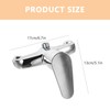 Healeved 3370106LNI Silver Wall Mount Bathtub Shower Faucet with 2