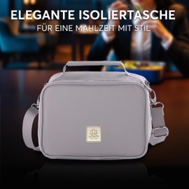 Umami Premium Cool Bag, Small, 4 L, Lunch Bag for Work, Travel, Office, Picnic, Mini Lunch Bag, Insulated Made of Vegan Leather, Foldable Lunch Bag, Small Cooler Bag, Insulated Bag