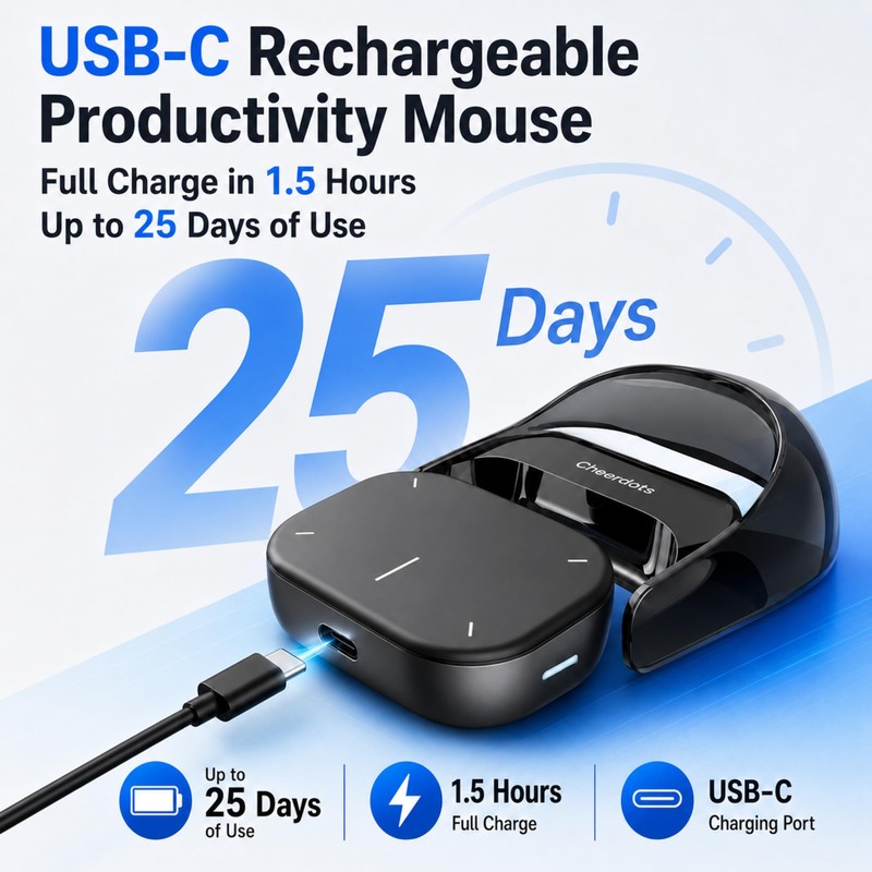 2026 Upgraded AI Voice Mouse - Wireless Air Mouse with