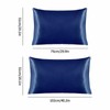Silk Satin Pillow Case Imitation Silk Satin Solid Hotel Bedding