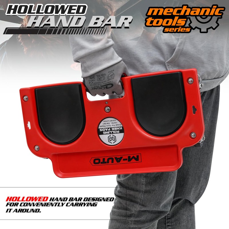 M-AUTO Rolling Knee Creeper Durable Knee Pads with Full 360