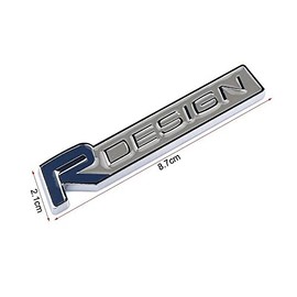 Blue Grill Badge Front Emblem For Volvo R DESIGN XC60 V70 S60 V40 V60 C30 V50