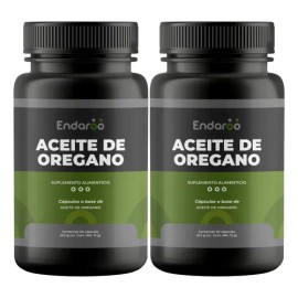 Aceite de Orégano Endaroo 120 Cápsulas Sin Sabor Libre de Gluten                                                                                      