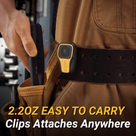 INGA Wearable Bluetooth Speaker, IP67 Waterproof Clip-on Mini Portable Speakers, Wireless Clip Speaker with Built-in Mic, Hands-Free Music and Calls for Work/Riding/Golf/Outdoor(Yellow)