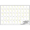 Hindi Keyboard Sticker with Yellow Lettering ON Clear Transparent Background