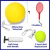 Furypiont Tetherball Tennis Set with with 360° Swivel Hook Pole，Ball,