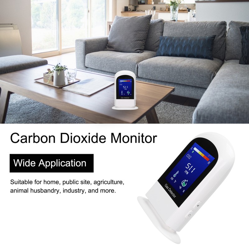 3in 1 Carbon Dioxide Air Quality Monitor with Temperature Humidity