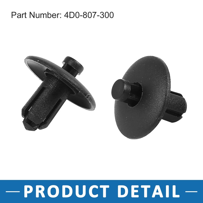 A ABSOPRO Plastic Rivet Fender Push-Type Fastener Clips 4D0807300 (Set