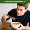 HANSGO Wooden Spoons for Eating, 6PCS Small Wooden Soup Spoons