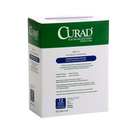Curad CUR251318W Sterile Overwrap Petrolatum Gauze, 3" Width x 18" Length (Pack of 72)