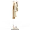 YheenLf Metal Coat Rack, Stable Clothes Rack with Rock Base,