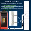 SARANICE Pellet Stove Vent Kit - 2" Aluminum Stove Pipe,
