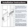 WellMade Inside Deadlock, Heavy Duty Garage Doors Side Lock, Galvanized