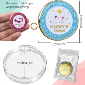 Baby Shower Gifts Parents Decision Coins for New Mom&Dad,Funny New Baby Gifts New Mom Gifts New Parents Gifts for Couples,Postpartum Gifts for Mom Essentials